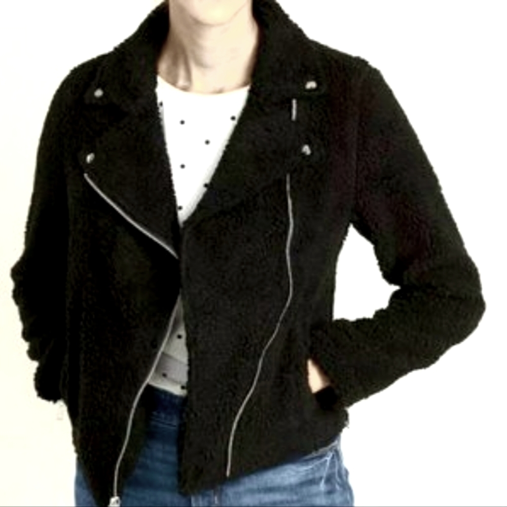 NWT! Sherpa Moto Jacket from Old Navy